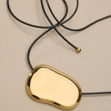 Gold Irregular Pendant Necklace