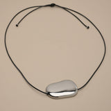 Silver Irregular Pendant Necklace