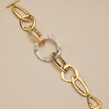Wide Chunky Gold Link Bracelet