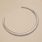 Silver Stainless Steel Collar Necklace