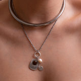 Silver Stainless Steel Collar Necklace