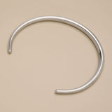 Silver Stainless Steel Collar Necklace