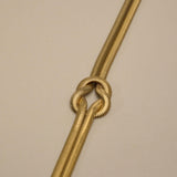 Gold Multi-Strand Snake Chain Knot Necklace