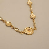 Gold Coin Chain Choker