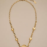 Gold Coin Chain Choker