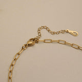 Gold Coin Chain Choker