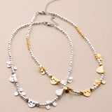 Hematite Beaded Necklace With Metal Charms