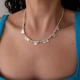 Hematite Beaded Necklace With Metal Charms