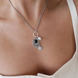 Silver Sunburst Necklace