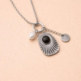 Silver Sunburst Necklace