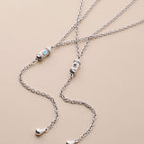 Silver Lariat Necklace