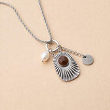 Silver Sunburst Necklace