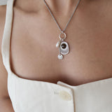 Silver Sunburst Necklace