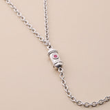 Silver Lariat Necklace