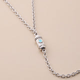 Silver Lariat Necklace
