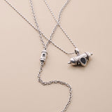 Silver Lariat Necklace
