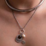 Silver Sunburst Necklace