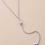 Silver Lariat Necklace