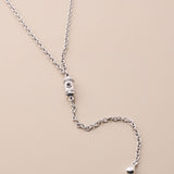 Silver Lariat Necklace