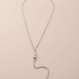 Silver Lariat Necklace