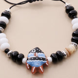 Χρωματιστό Βραχιόλι Με Πολύχρωμες Χάντρες Και Ψαράκι