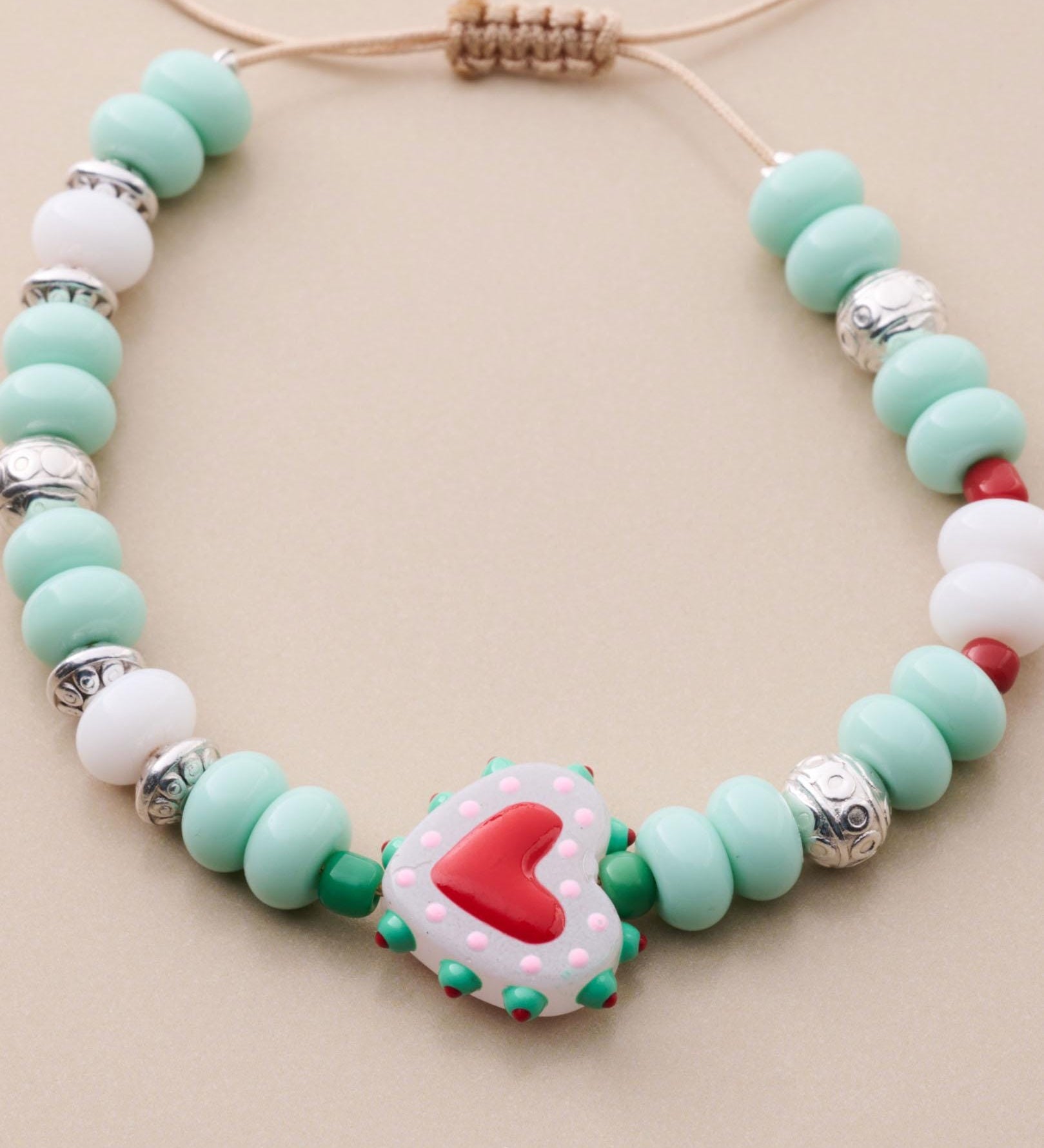Heart Beaded Bracelet