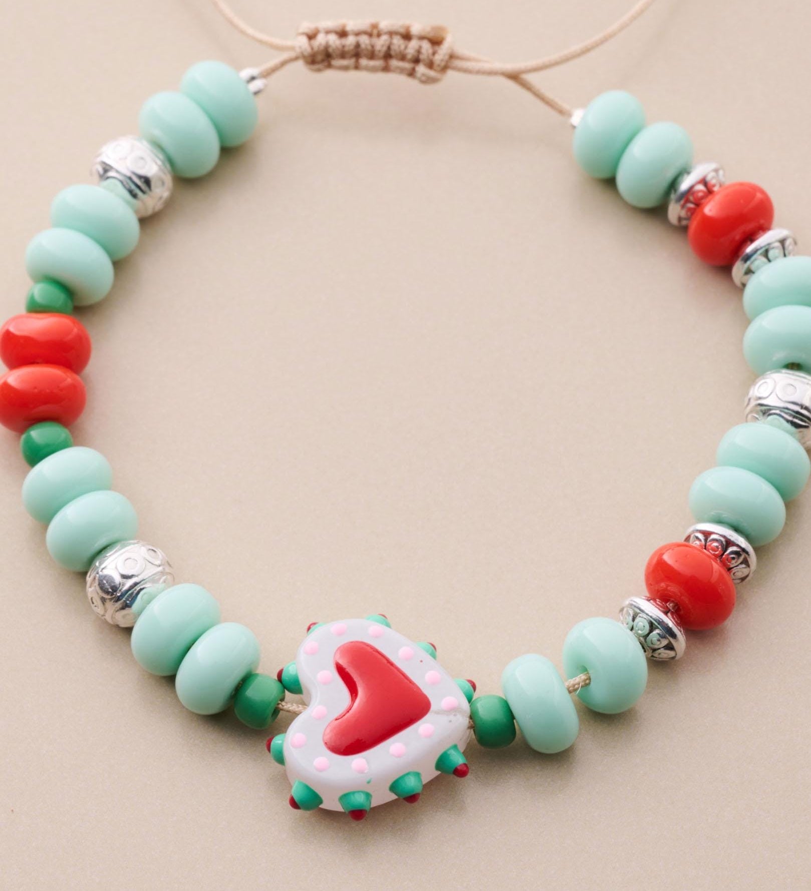 Heart Beaded Bracelet