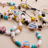 Χρωματιστό Βραχιόλι Με Πολύχρωμες Χάντρες Και Ψαράκι