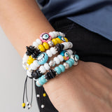 Colorful Beaded Bracelet With Evil Eye Charm