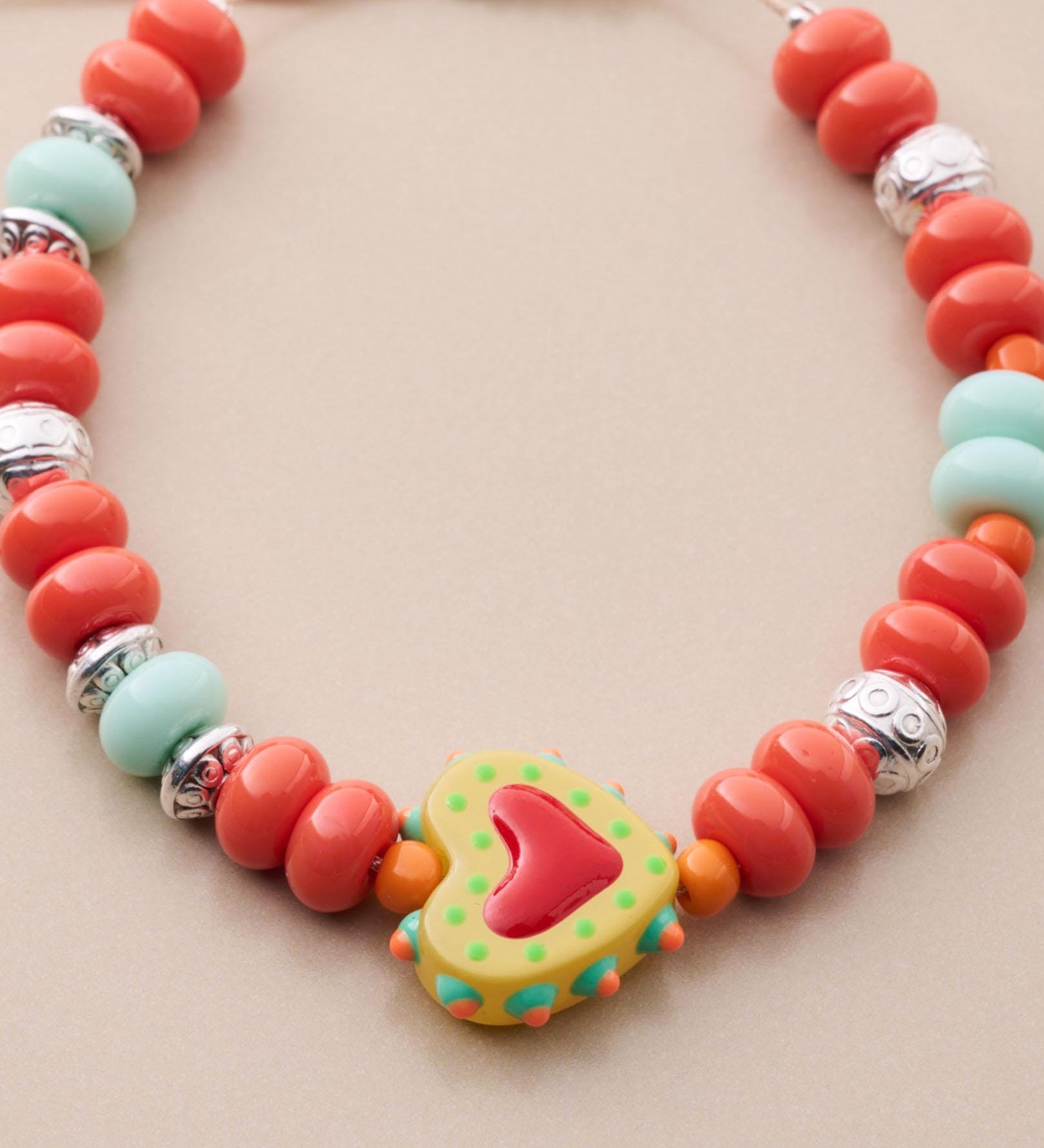 Heart Beaded Bracelet