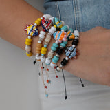 Χρωματιστό Βραχιόλι Με Πολύχρωμες Χάντρες Και Ψαράκι