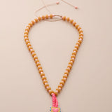 Κολιέ Με Καρδιά Και Πολύχρωμες Χάντρες