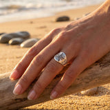Silver Sea Motif Ring