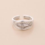 Silver Sea Motif Ring
