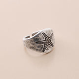 Silver Sea Motif Ring