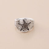 Silver Sea Motif Ring
