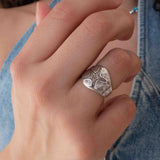 Silver Sea Motif Ring