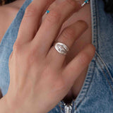 Silver Sea Motif Ring