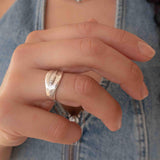 Silver Sea Motif Ring
