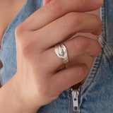 Silver Sea Motif Ring