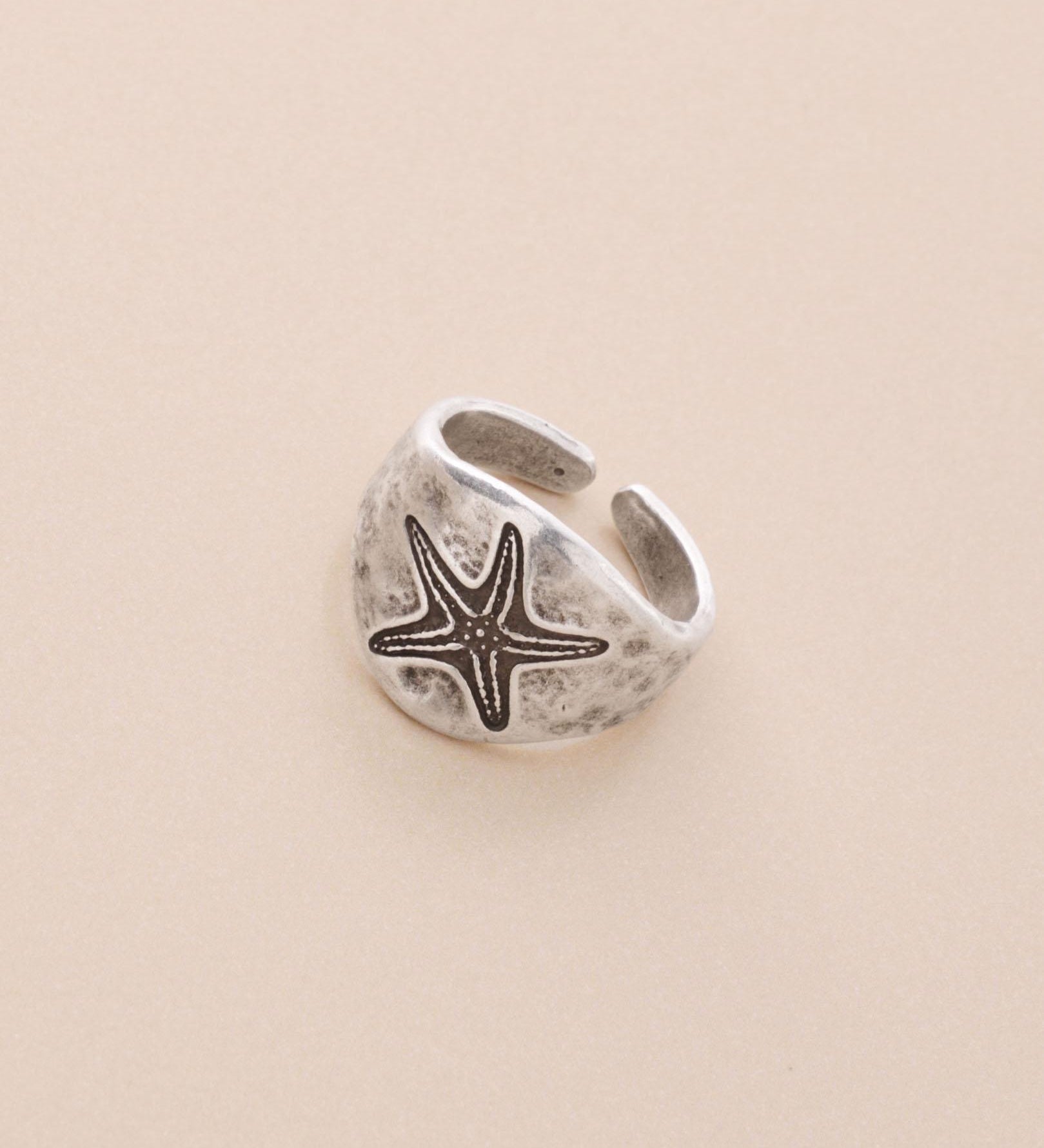 Silver Sea Motif Ring