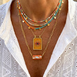 Colourful Miyuki Beaded Fish Charm Necklace