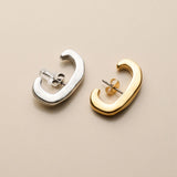 Silver Organic Single Ear Cuff, Second Piercing Earring, Chunky Minimal Stud