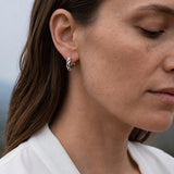 Silver Huggie Hoop Earrings, Plain Or Braided Small Hoops, Everyday Ear Stack Earrings