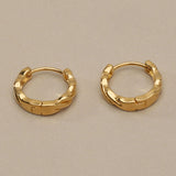 Gold Huggie Hoop Earrings, Plain Or Braided Small Hoops, Everyday Ear Stack Earrings