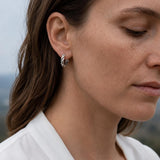 Silver Huggie Hoop Earrings, Plain Or Braided Small Hoops, Everyday Ear Stack Earrings