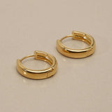 Gold Huggie Hoop Earrings, Plain Or Braided Small Hoops, Everyday Ear Stack Earrings