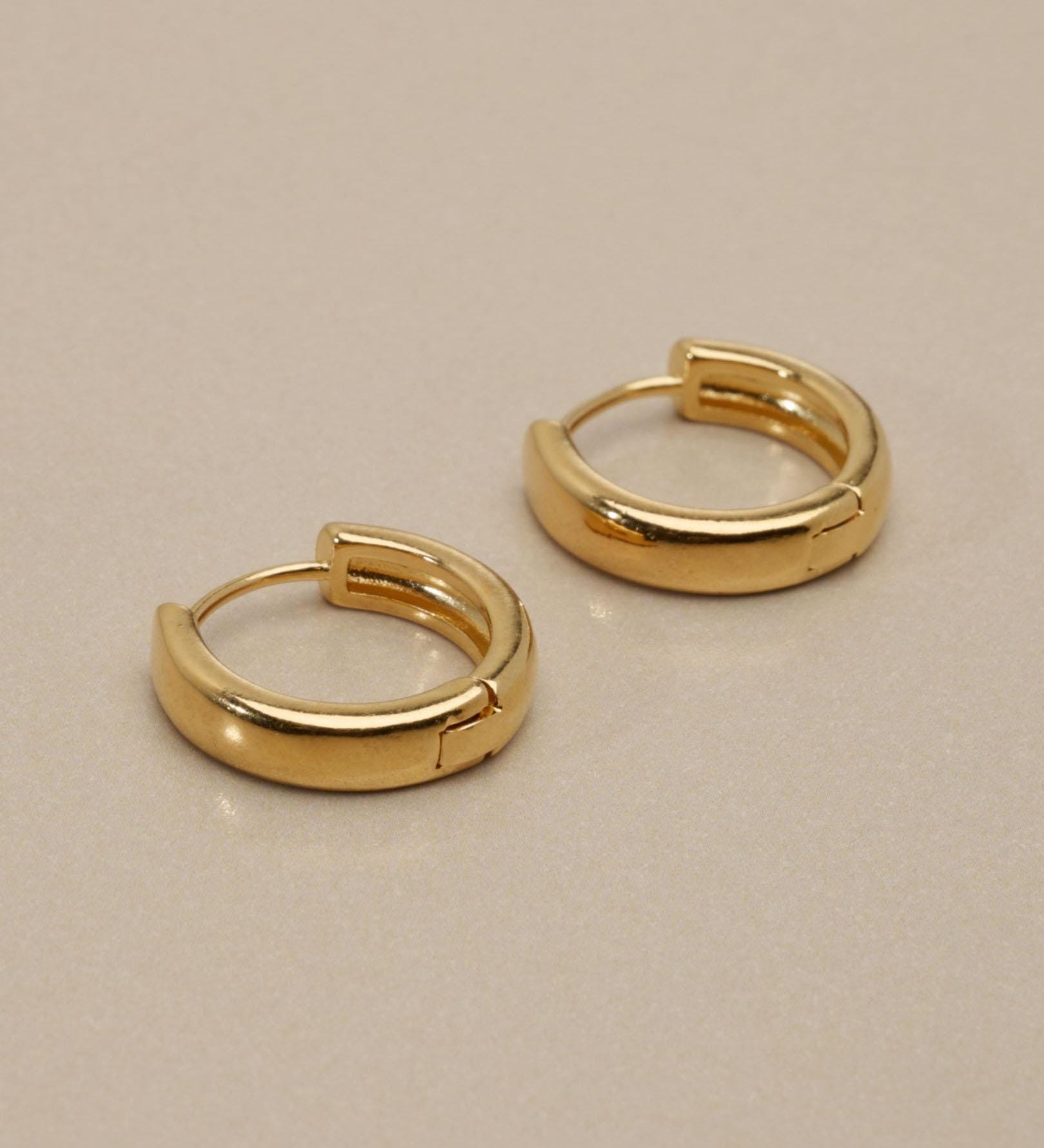 Gold Huggie Hoop Earrings, Plain Or Braided Small Hoops, Everyday Ear Stack Earrings