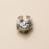 Silver 3D Shell Ring