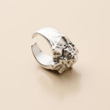 Silver 3D Shell Ring